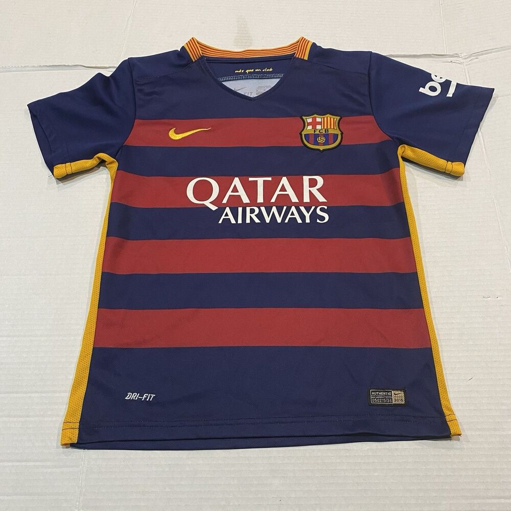 Nike FC Barcelona Jersey Lionel Messi # 10 Youth Size Small Read Description